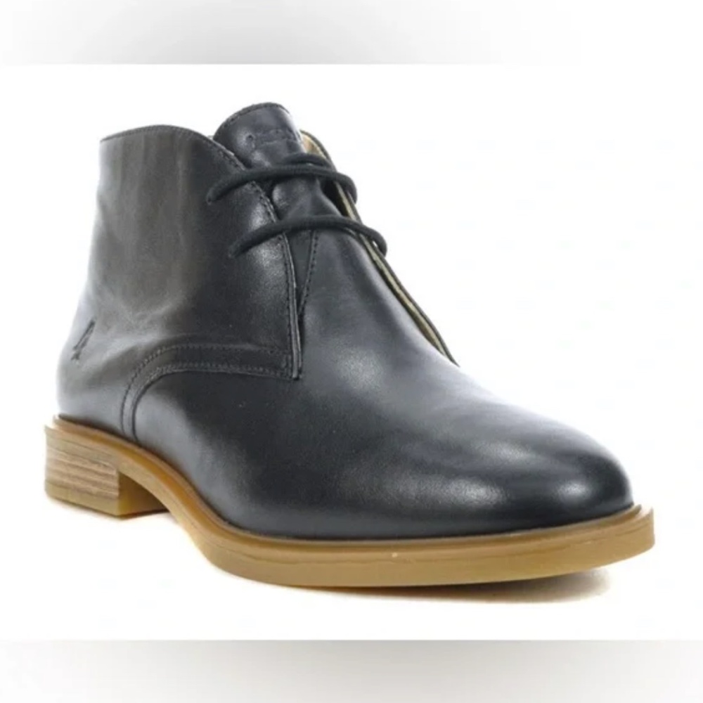 ❤️ Hush Puppies Chukka Desert Boots Bailey Black Leather Clarks 7.5